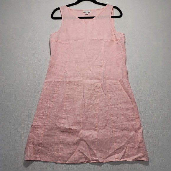 J. Jill Dresses & Skirts - Love Linen J JILL Size XS Pink 100% Linen TANK DRESS Sleeveless Women’s